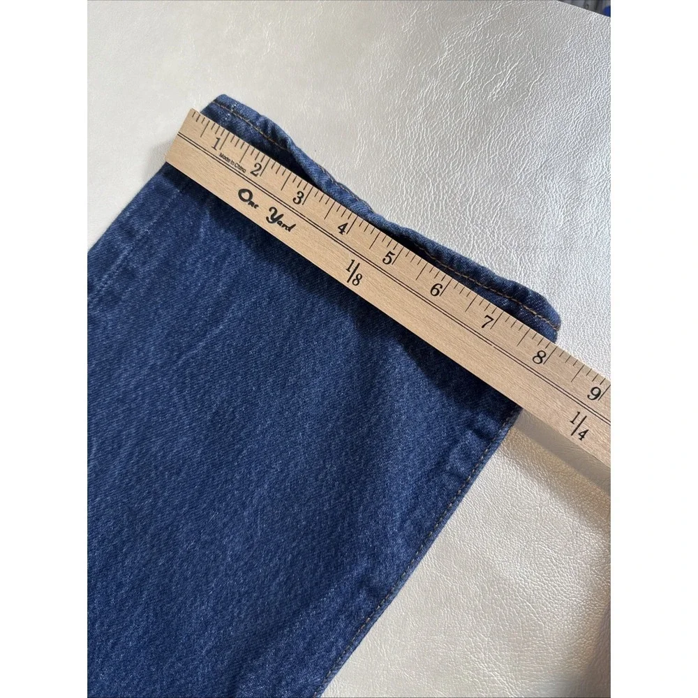 Levis 501 Jeans Men 38X31 Blue Button Fly Classic Straight Waterless.